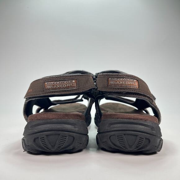 Skechers Relaxed Fit Brown Extra Wide Lightweight Shoes 64487EWW Men’s Size 9 - Picture 5 of 11